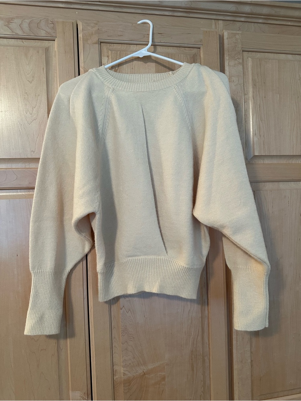 Elan Cream Crewneck Pullover Sweater